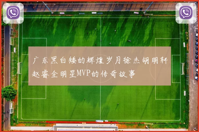 广东黑白矮的辉煌岁月徐杰胡明轩赵睿全明星MVP的传奇故事